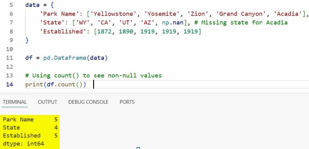 Get the Number of Rows in a Python Pandas DataFrame