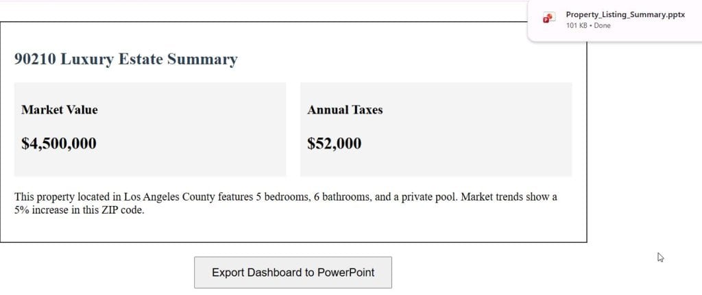 How to Convert React Component to PowerPoint Presentation