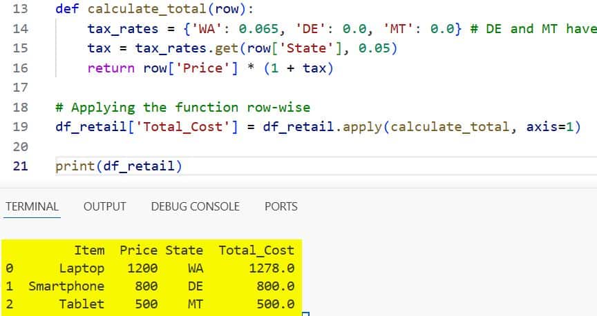 Iterate Through Pandas Rows