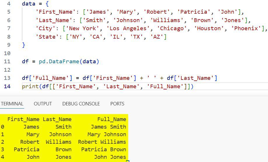 Merge Two Columns in Pandas