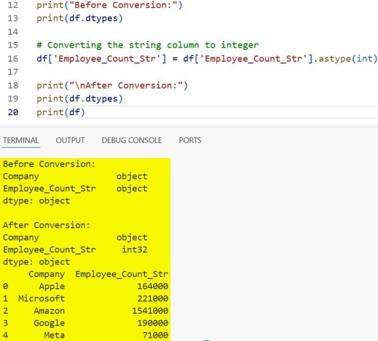 Pandas Convert Column to Integer