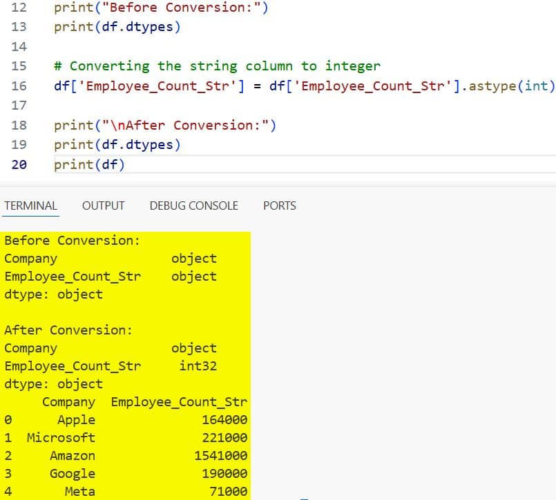 Pandas Convert Column to Int