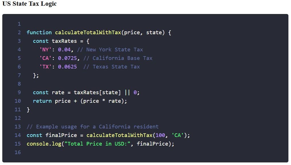 React Code Snippet Component