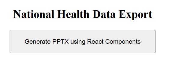 React Component to PowerPoint Presentation Conversion