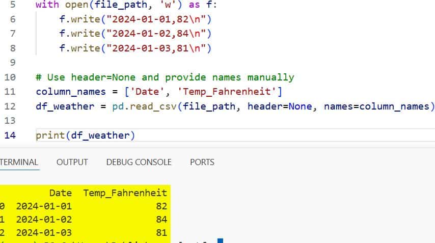Read Text Files in Python Pandas