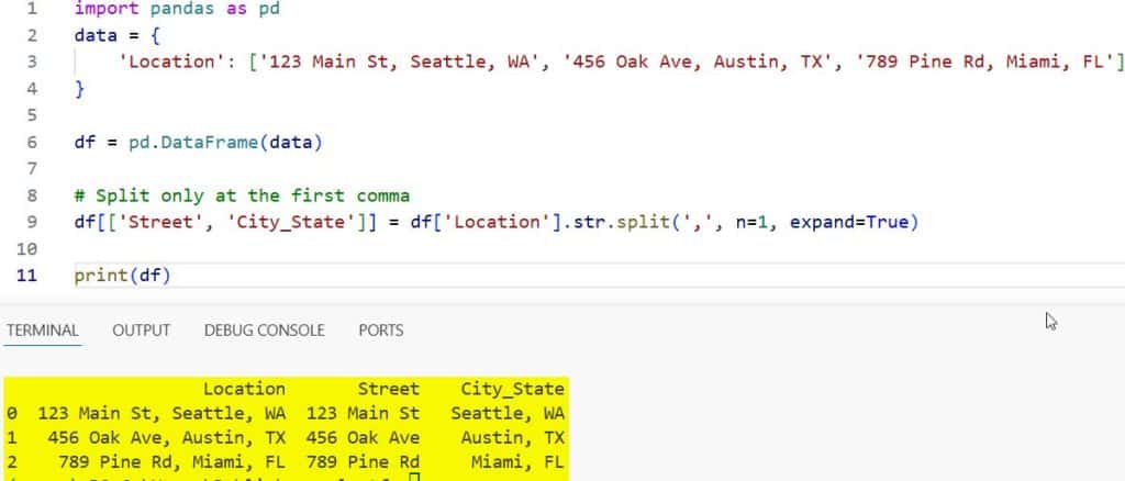 Split Pandas Column by Delimiter using Python