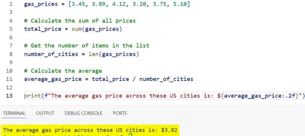 Ways to Calculate the Average of a List in Python