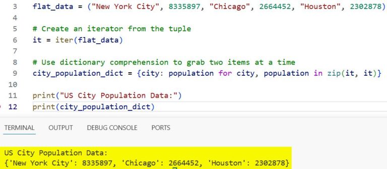 How to Convert a Tuple to a Dictionary