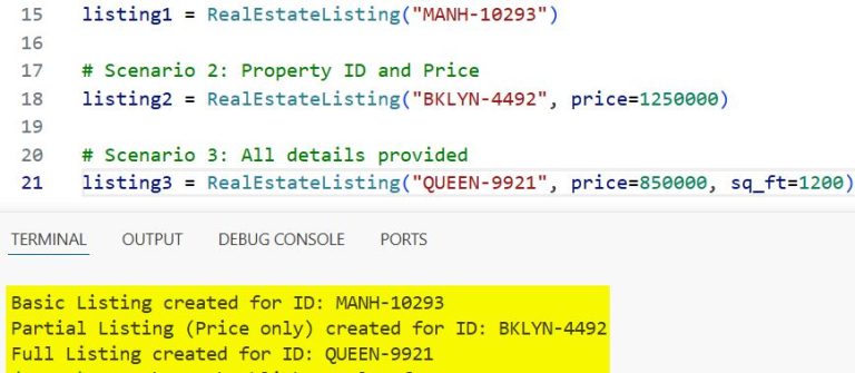 Python Constructor Overloading