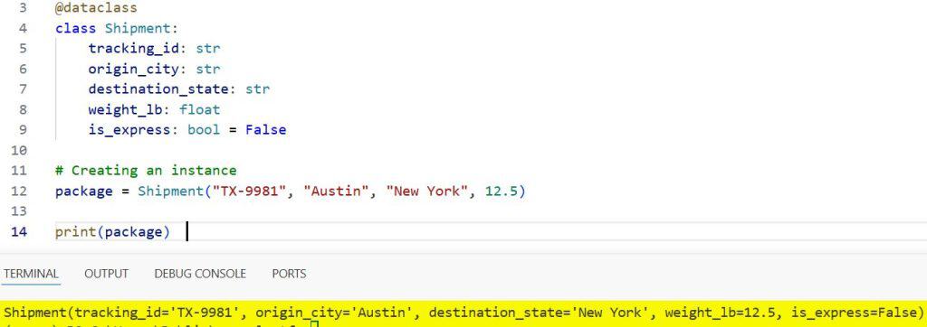 @dataclass in Python