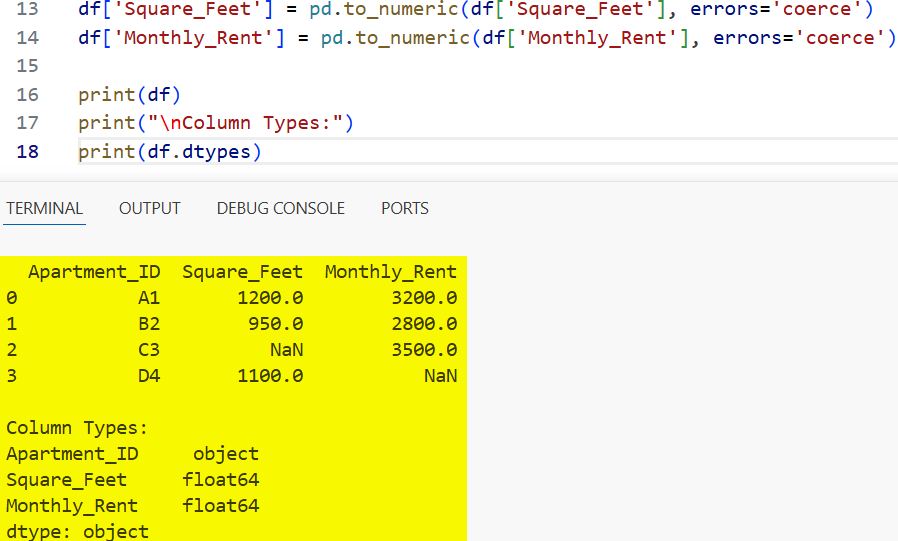 Change Data Type of Column in Python Pandas