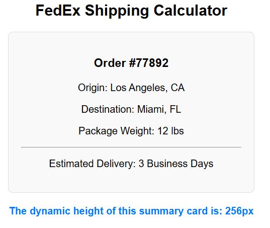 Component Height in React