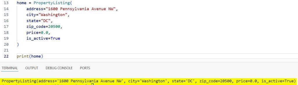 Default Values and Python Type Hints in Dataclasses
