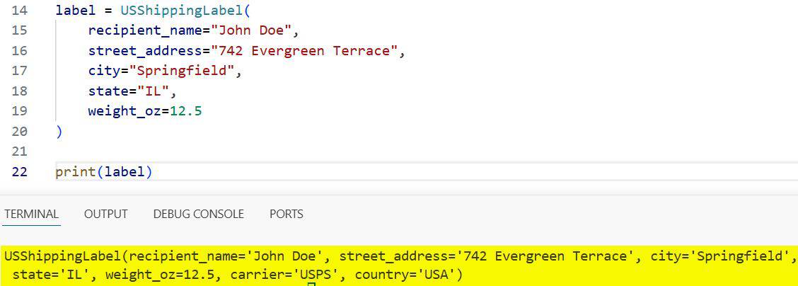Default Values and Type Hints in Python Dataclasses