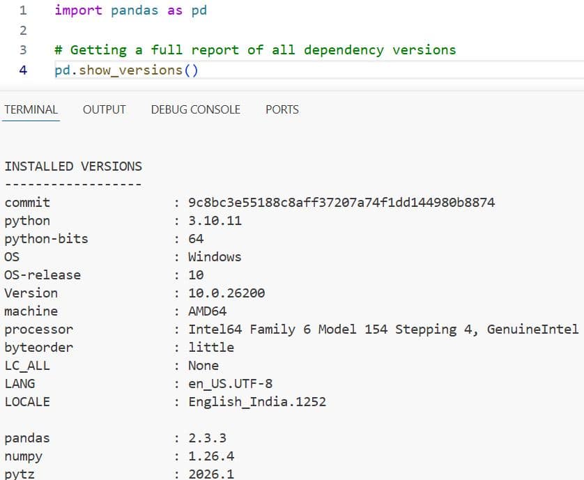 How to Check Pandas Version in Python
