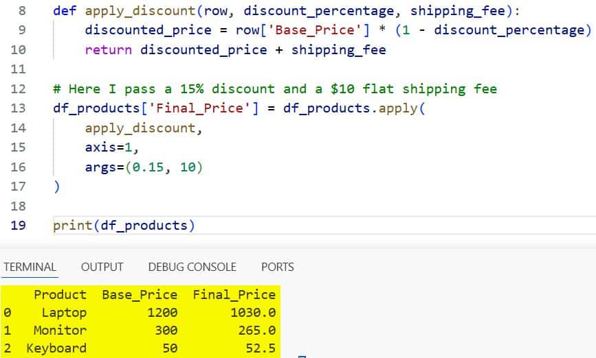 How to Use the Pandas Apply Function to Each Row