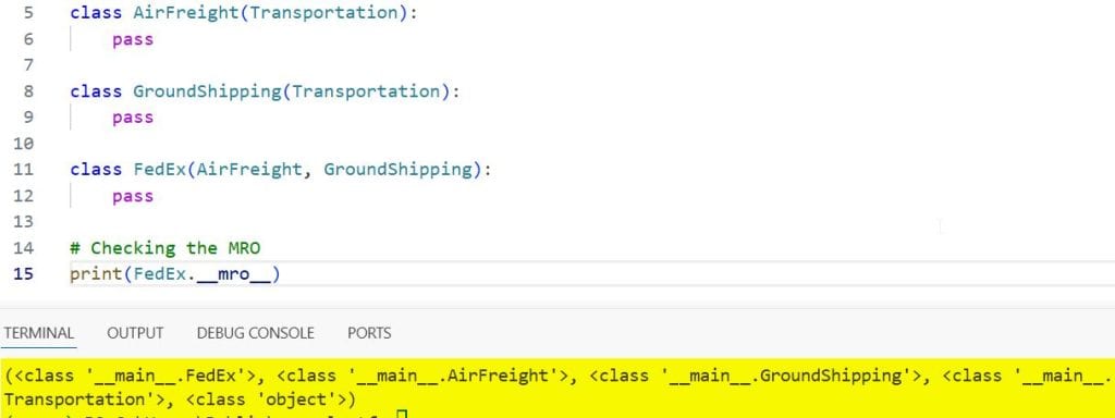Method Resolution Order (MRO) in Python