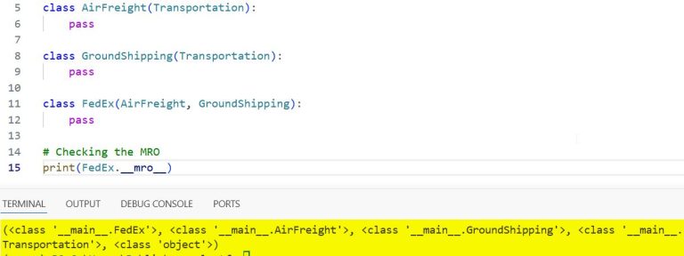 Method Resolution Order (MRO) in Python