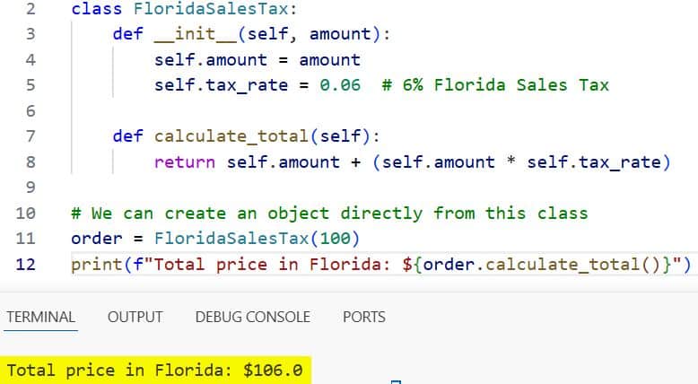 Python Abstract Class vs Concrete Class