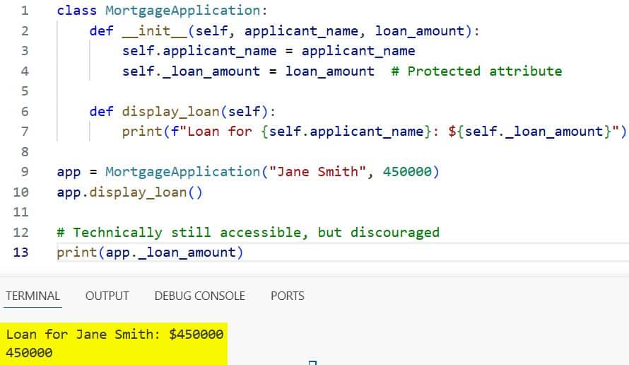 Python Data Encapsulation
