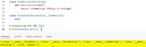 Method Resolution Order (MRO) in Python