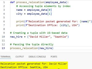 How to Pass Tuples to Python Functions