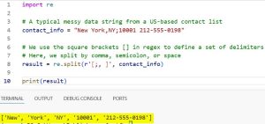 Python Split Regex
