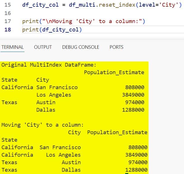 How to Convert Pandas Index to Column
