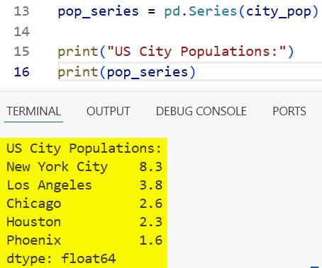 How to Use the Pandas Core Series