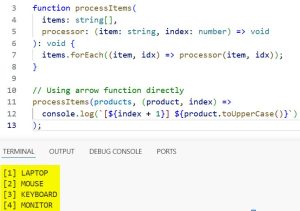 Pass Functions as Parameters in TypeScript