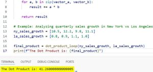 solved create a code in in python for dot and cross... How to Calculate the Dot Product in Python Without NumPy