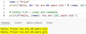 Python 2 vs Python 3