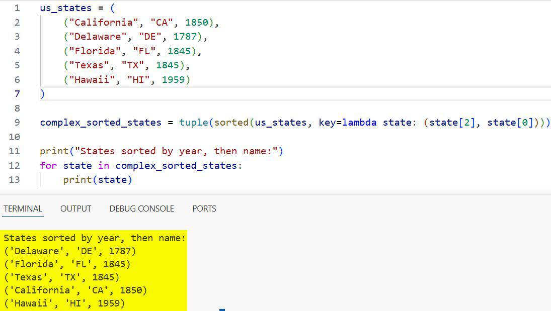 How to Sort a Tuple in Python?
