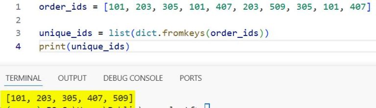Remove Duplicates from an Array in Python