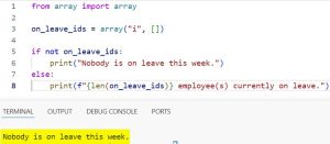 How to Check If an Array Is Empty in Python