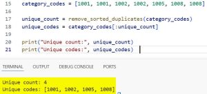 How to Remove Duplicates from a Sorted Array in Python