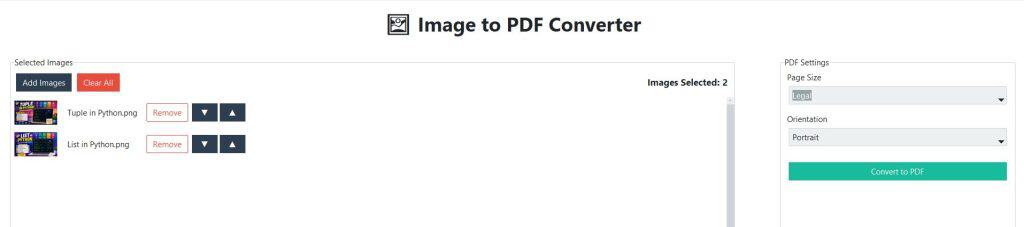 Build Image-to-PDF Converter in Python