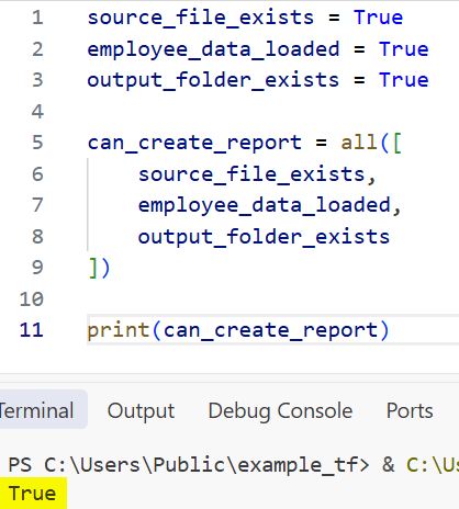 Python all Function Python all() Function