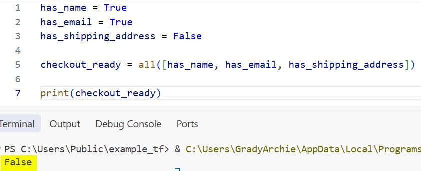 Python any Function Python any() Function