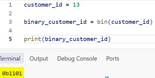 bin() Function Python
