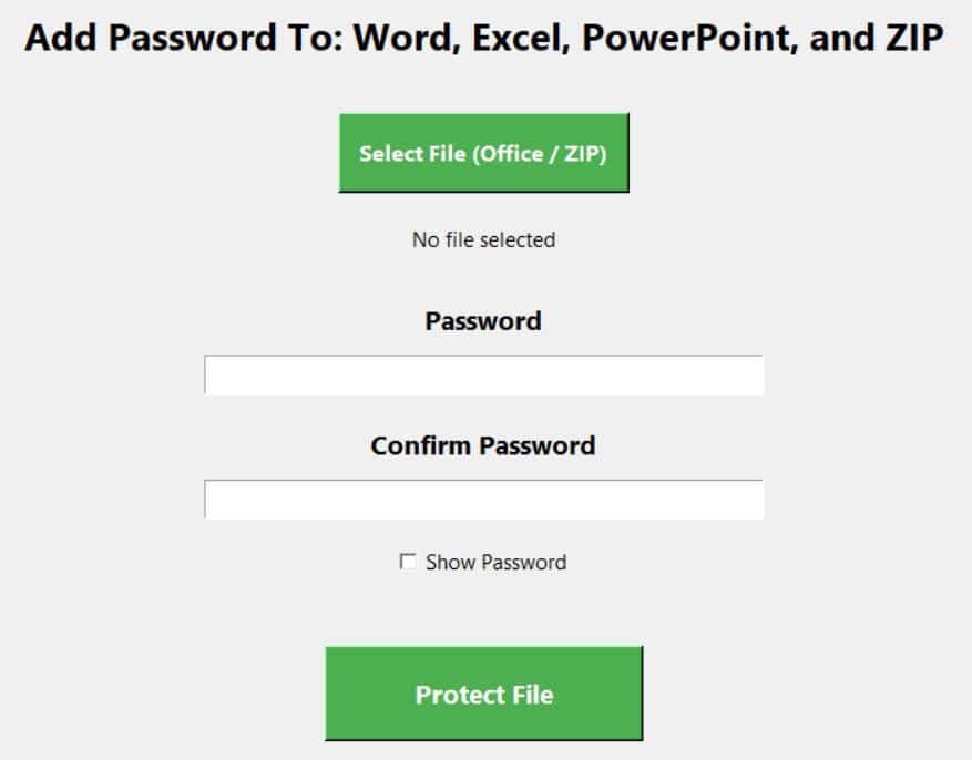 File Password Protector Python project preview