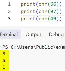 Python chr Function Python chr() Function