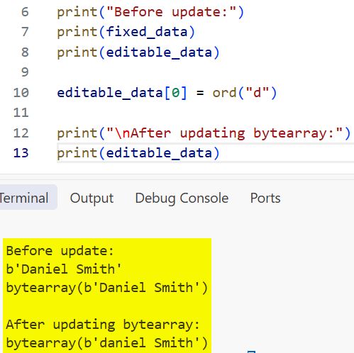 bytearray Function Python bytearray() Function Python