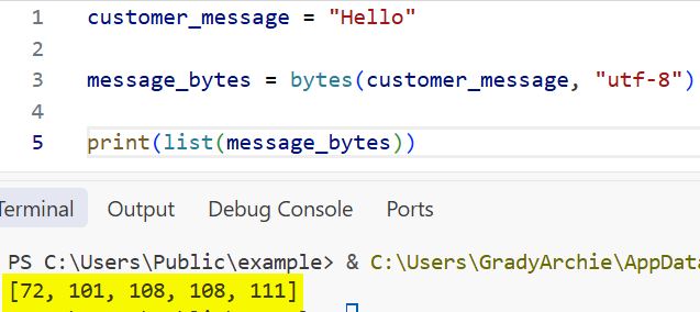 bytes() Function in Python