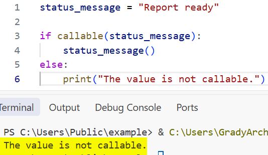 callable() Function Python
