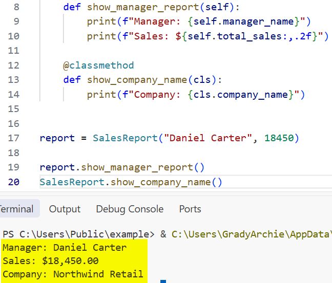 classmethod Function Python classmethod() Function Python