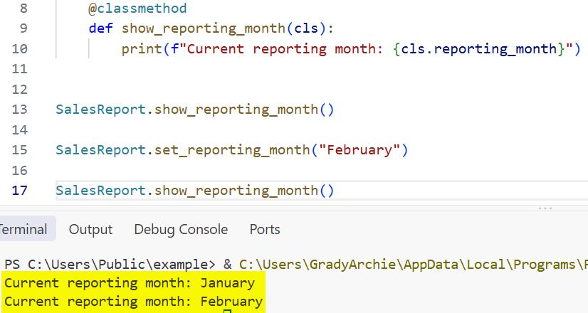 classmethod Function in Python classmethod() Function in Python