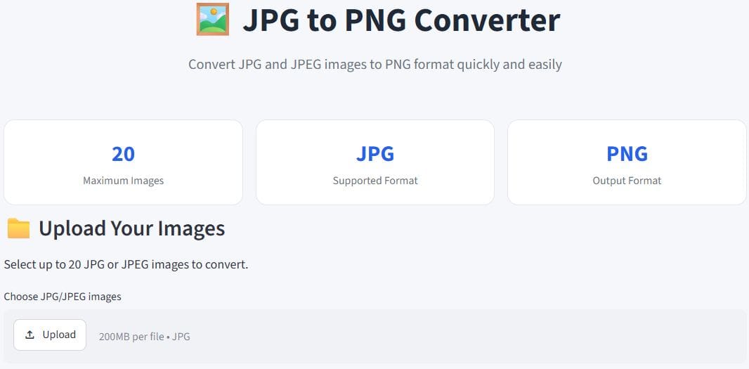 JPG to PNG Converter Python project preview