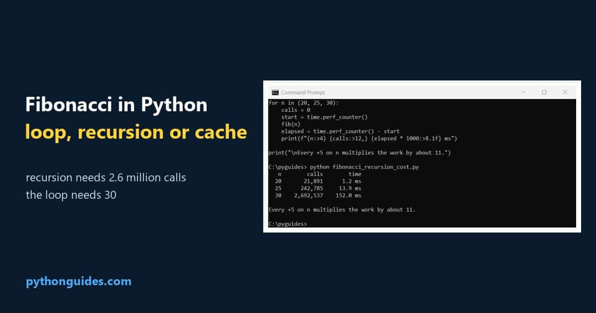 Fibonacci Series in Python (5 Working Methods)