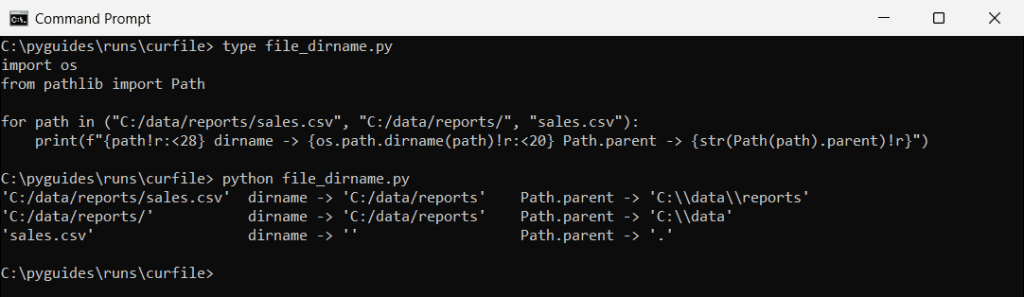 Python Get Path of Current File and Its Directory